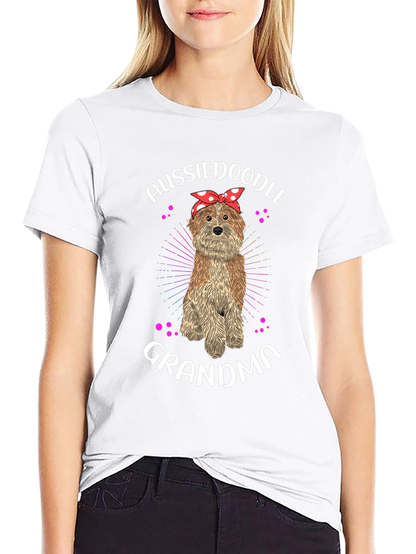 Aussiedoodle Grandma T-Shirt - Dog Lover Tee