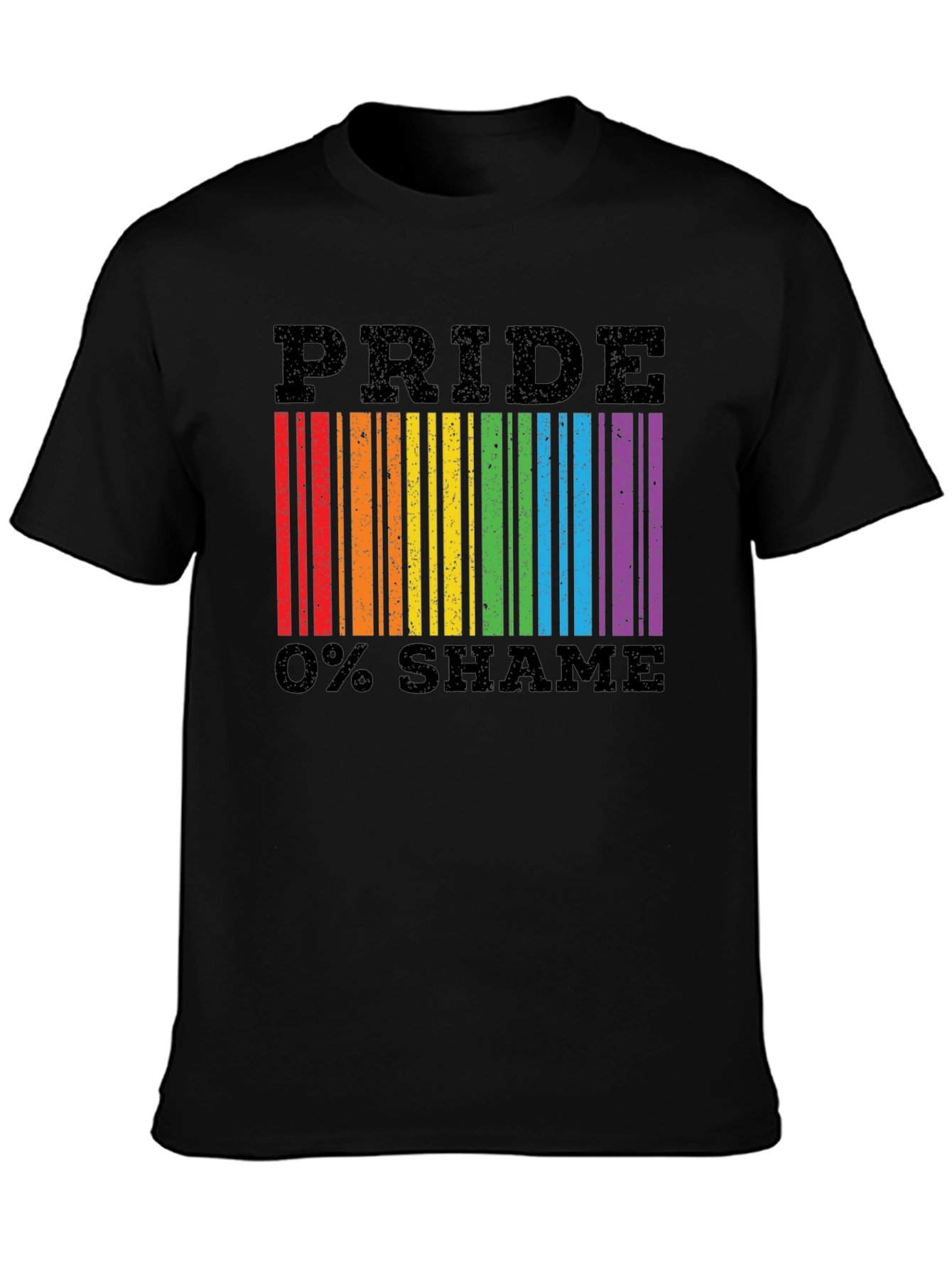 Pride 0% Shame Barcode T-Shirt