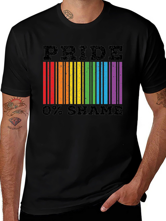 Pride 0% Shame Barcode T-Shirt