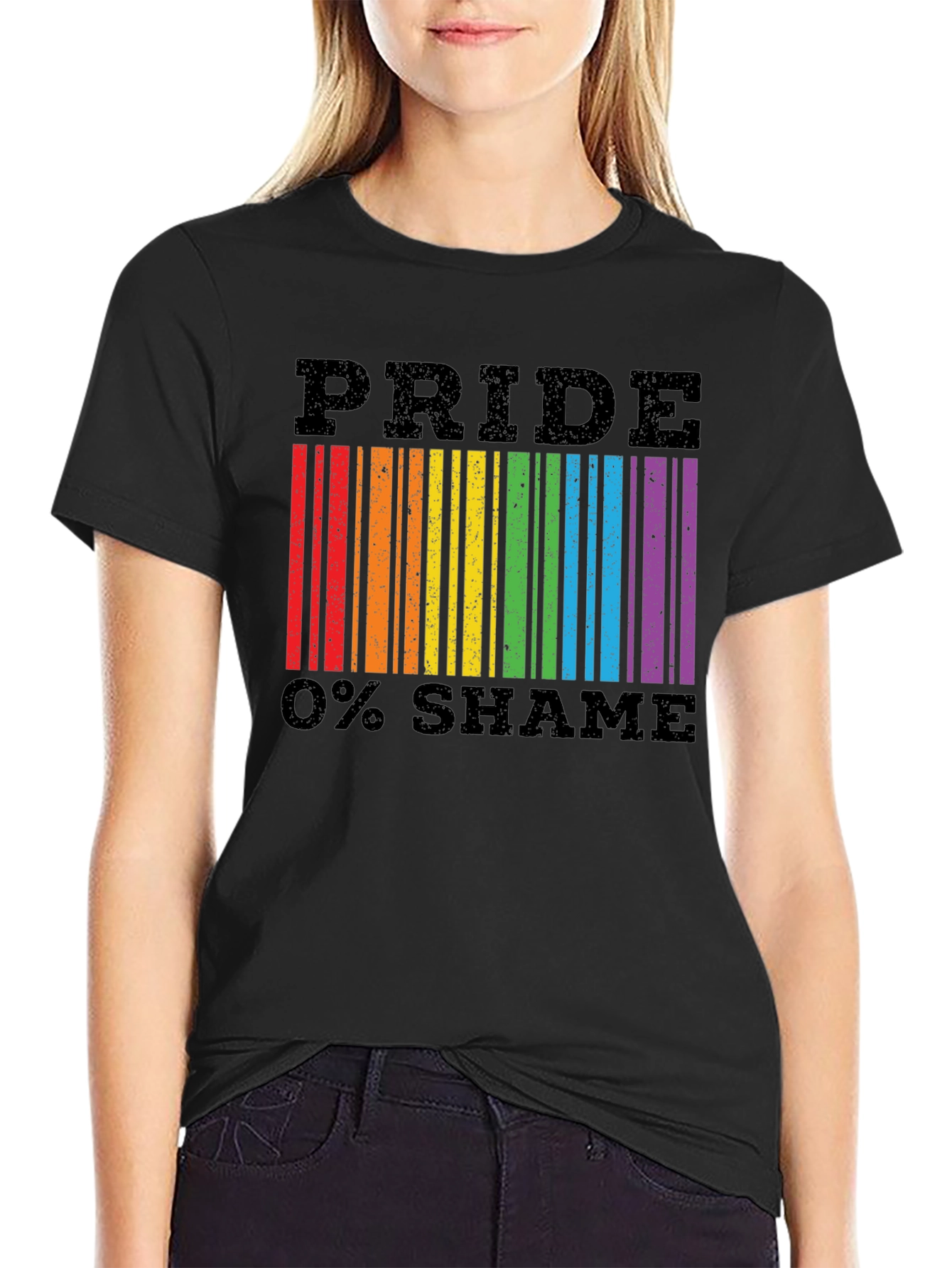 Pride 0% Shame Barcode T-Shirt
