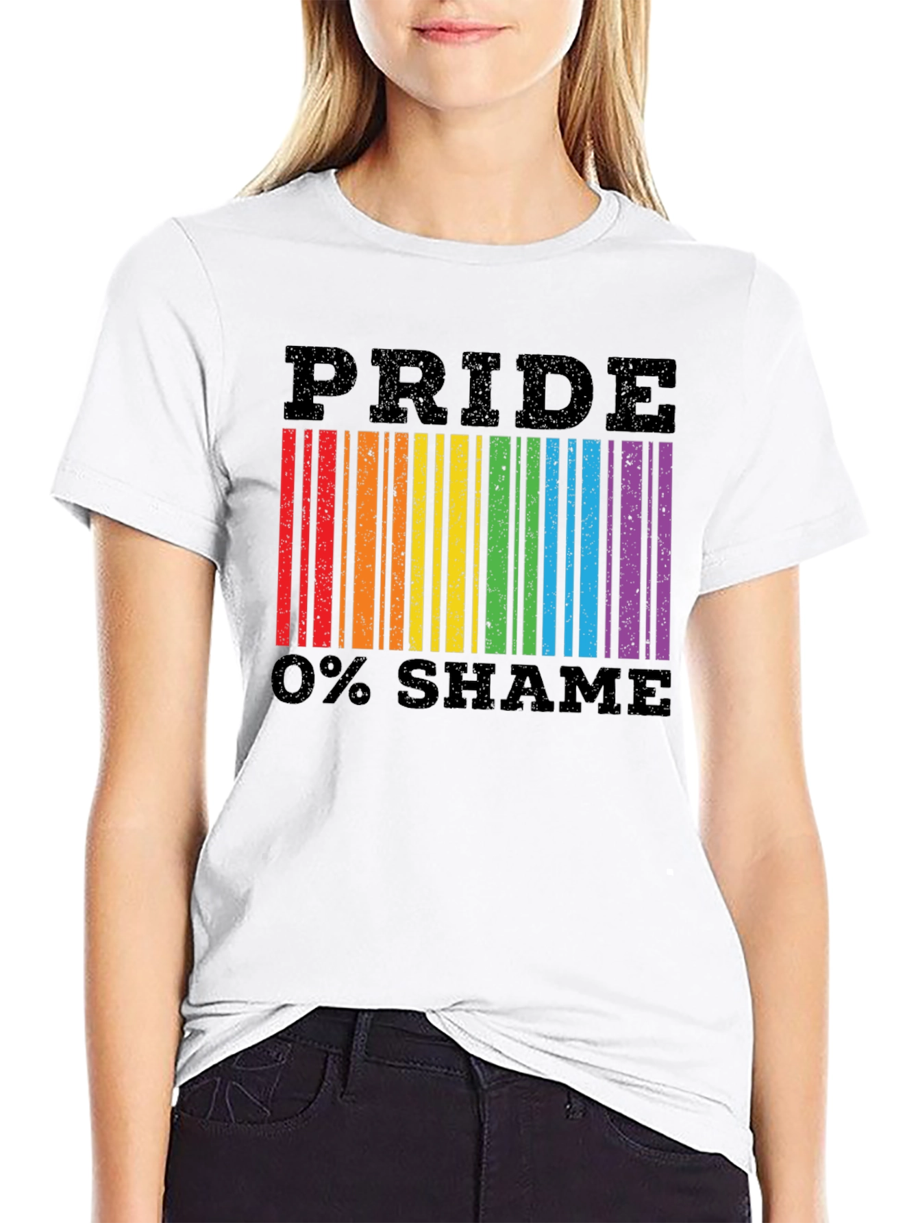 Pride 0% Shame Barcode T-Shirt