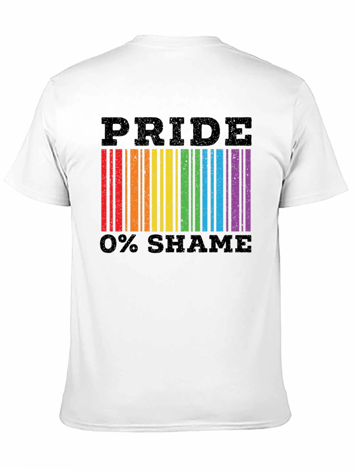 Pride 0% Shame Barcode T-Shirt