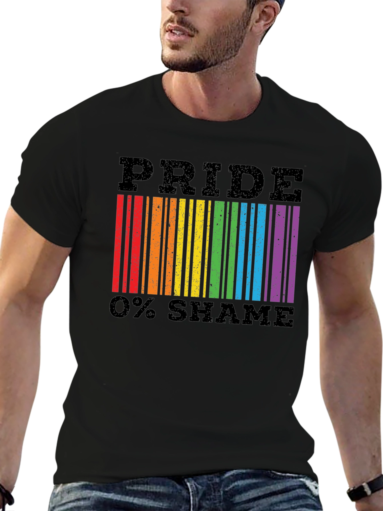 Pride 0% Shame Barcode T-Shirt