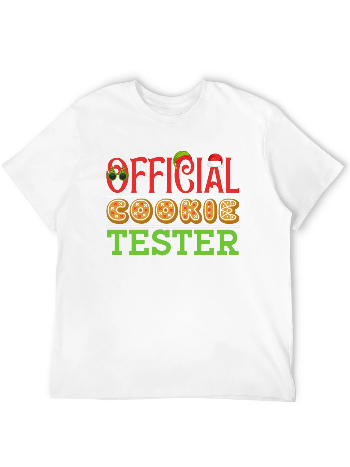Official Cookie Tester Christmas Holiday Graphic T-Shirt