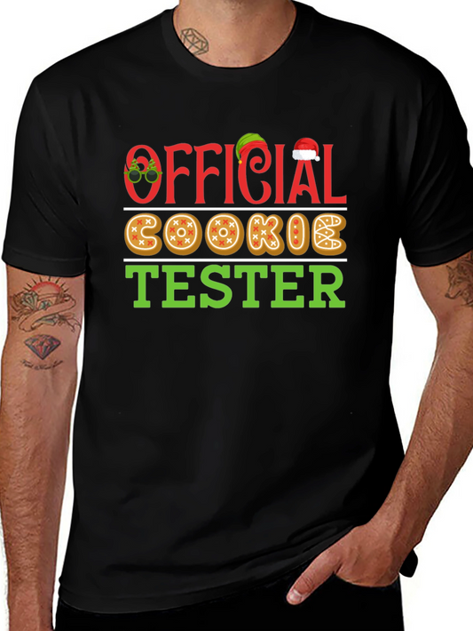 Official Cookie Tester Christmas Holiday Graphic T-Shirt