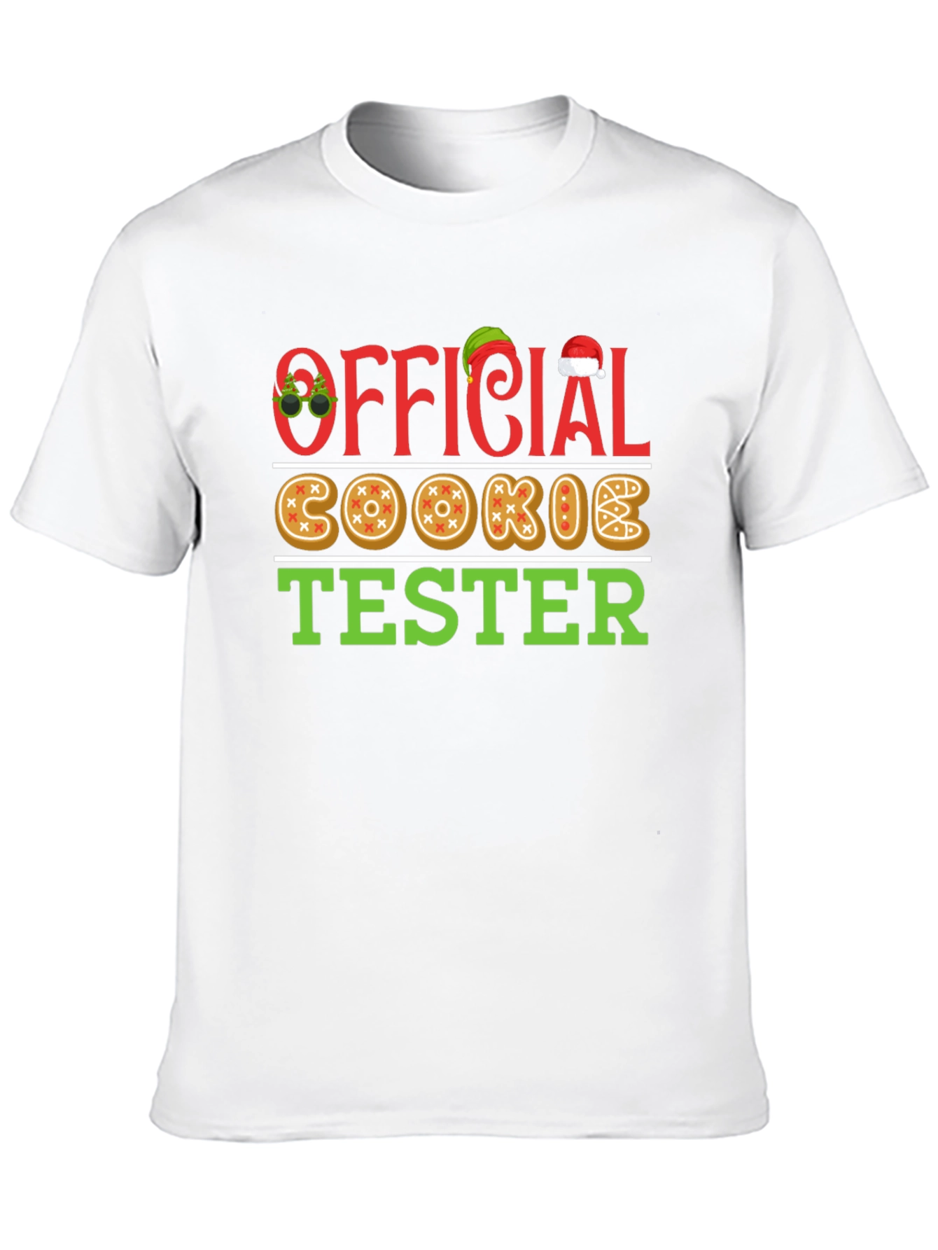 Official Cookie Tester Christmas Holiday Graphic T-Shirt