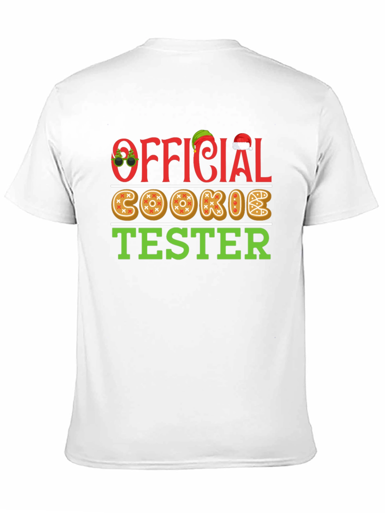 Official Cookie Tester Christmas Holiday Graphic T-Shirt