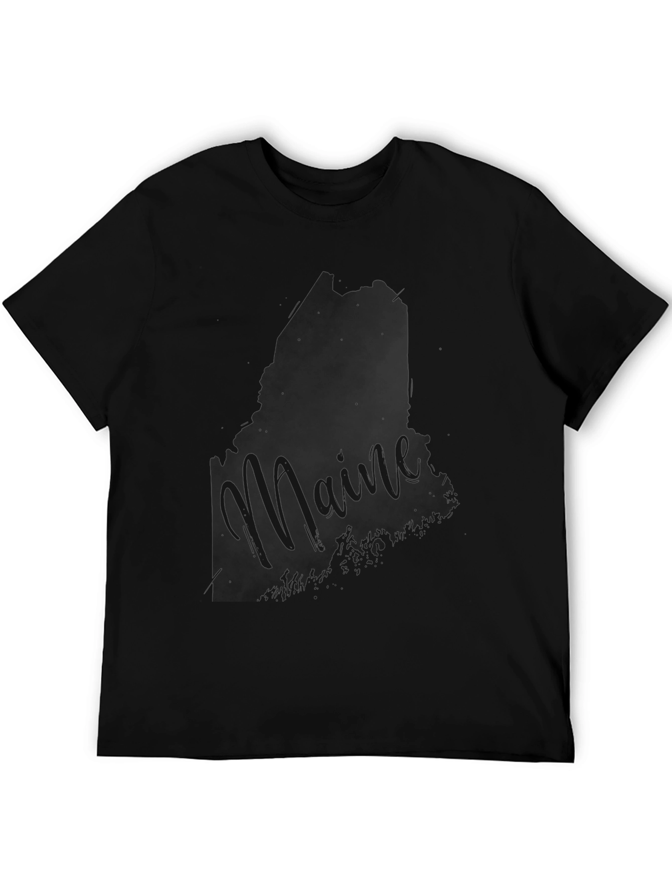 Maine State Silhouette Graphic T-Shirt