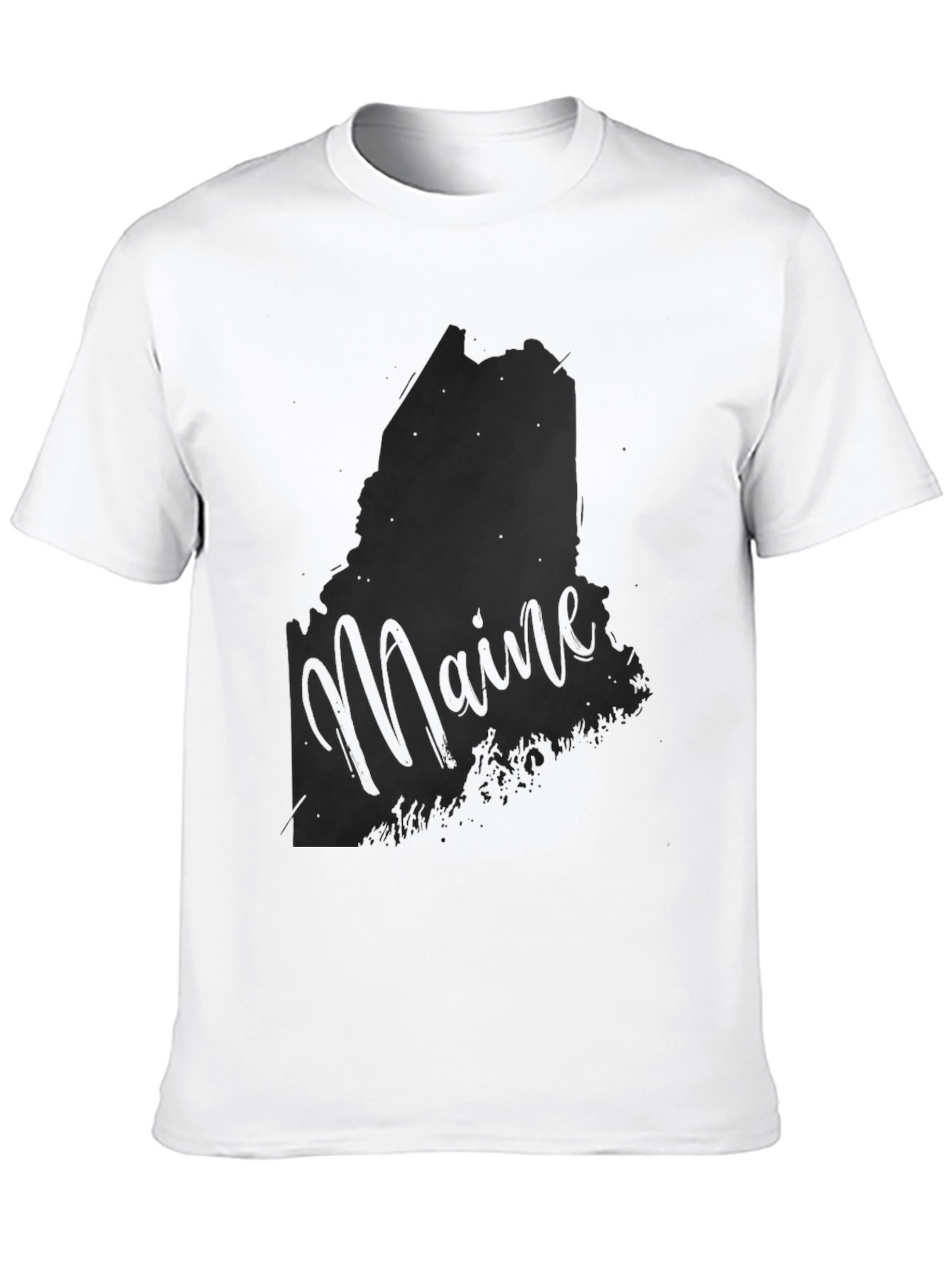 Maine State Silhouette Graphic T-Shirt