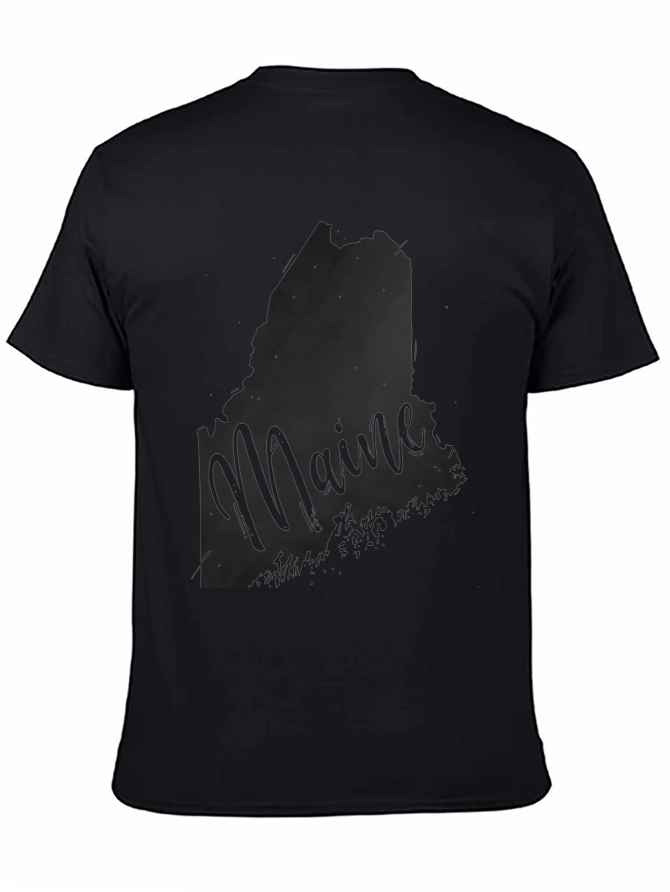 Maine State Silhouette Graphic T-Shirt