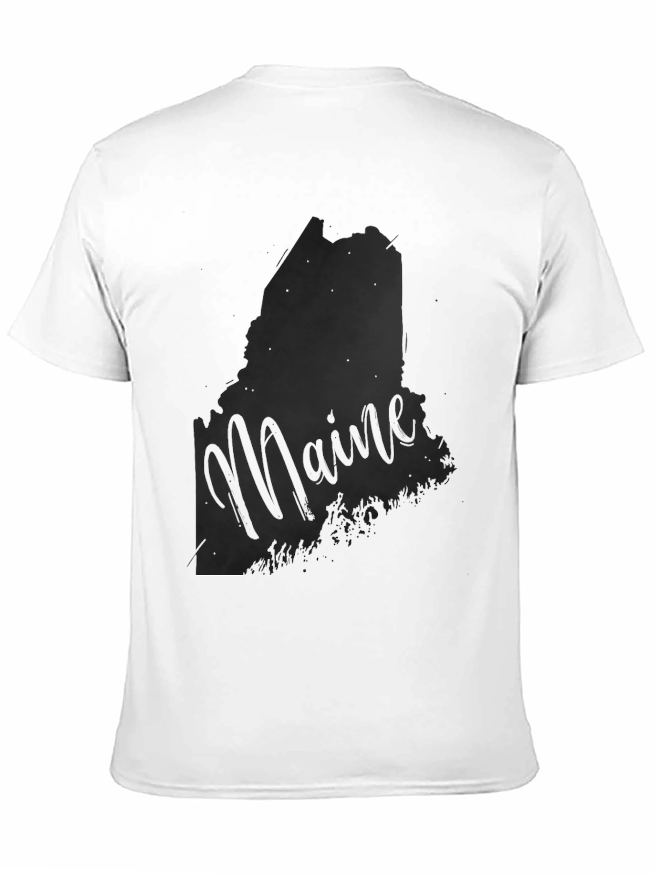 Maine State Silhouette Graphic T-Shirt