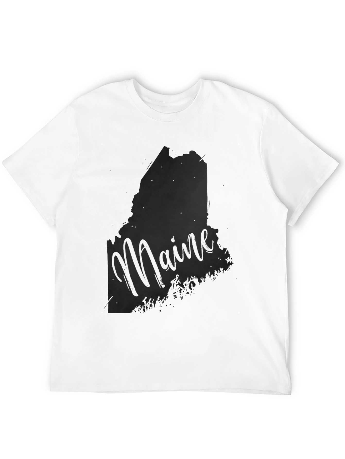 Maine State Silhouette Graphic T-Shirt