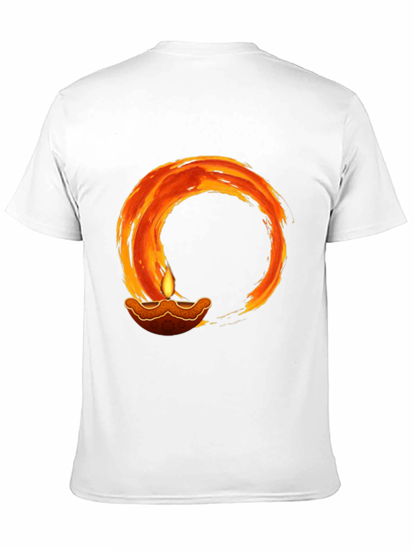 Diwali Lamp T-Shirt - Black Graphic Tee