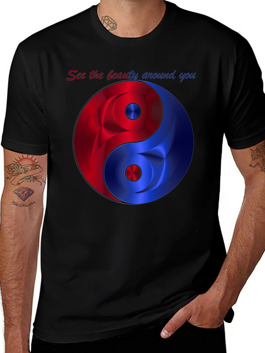 Yin Yang Balance T-Shirt - See the Beauty Around You