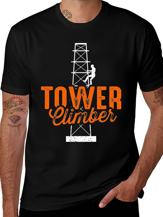 Tower Climber Graphic Tee - Black
