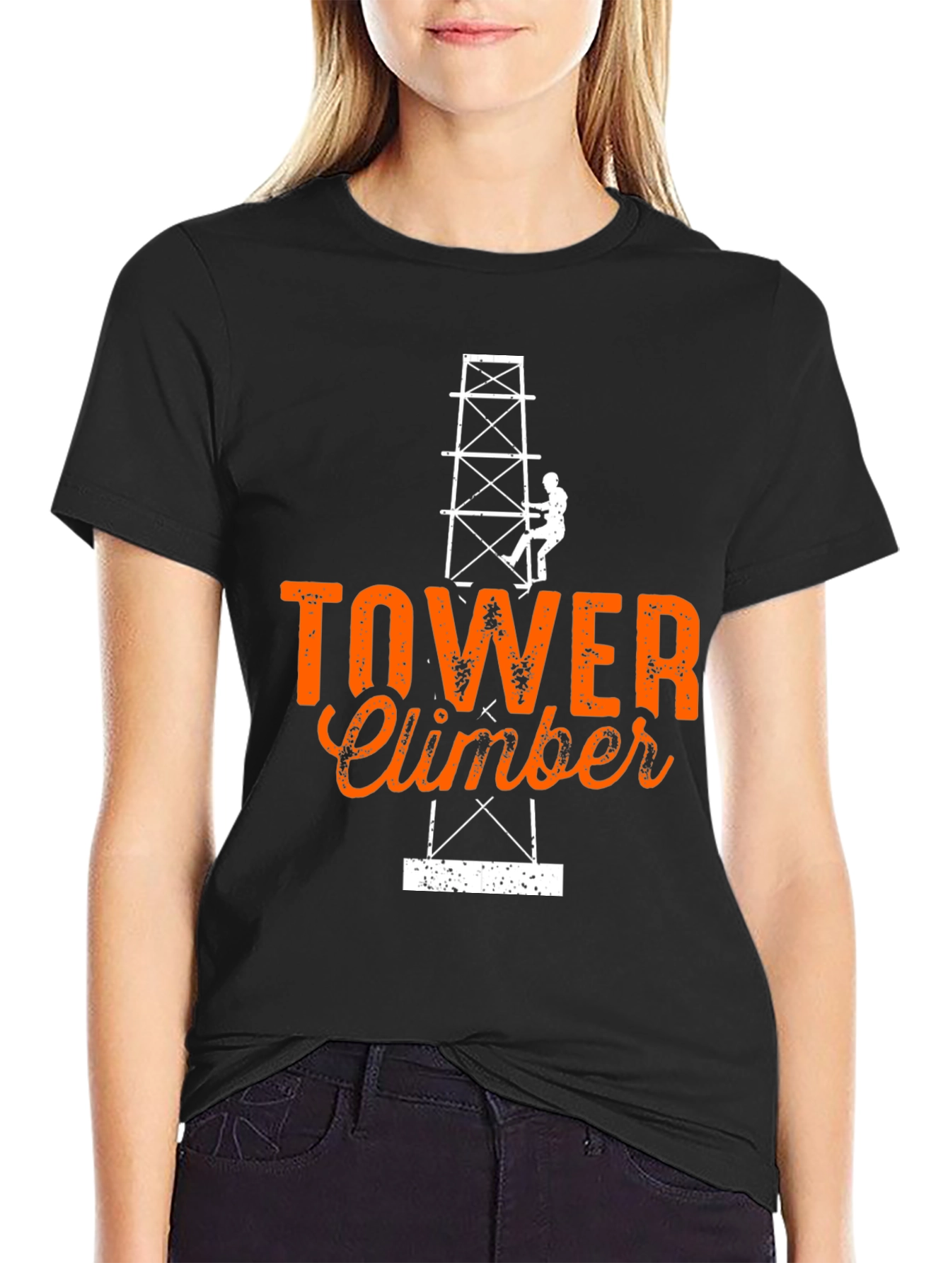 Tower Climber Graphic Tee - Black