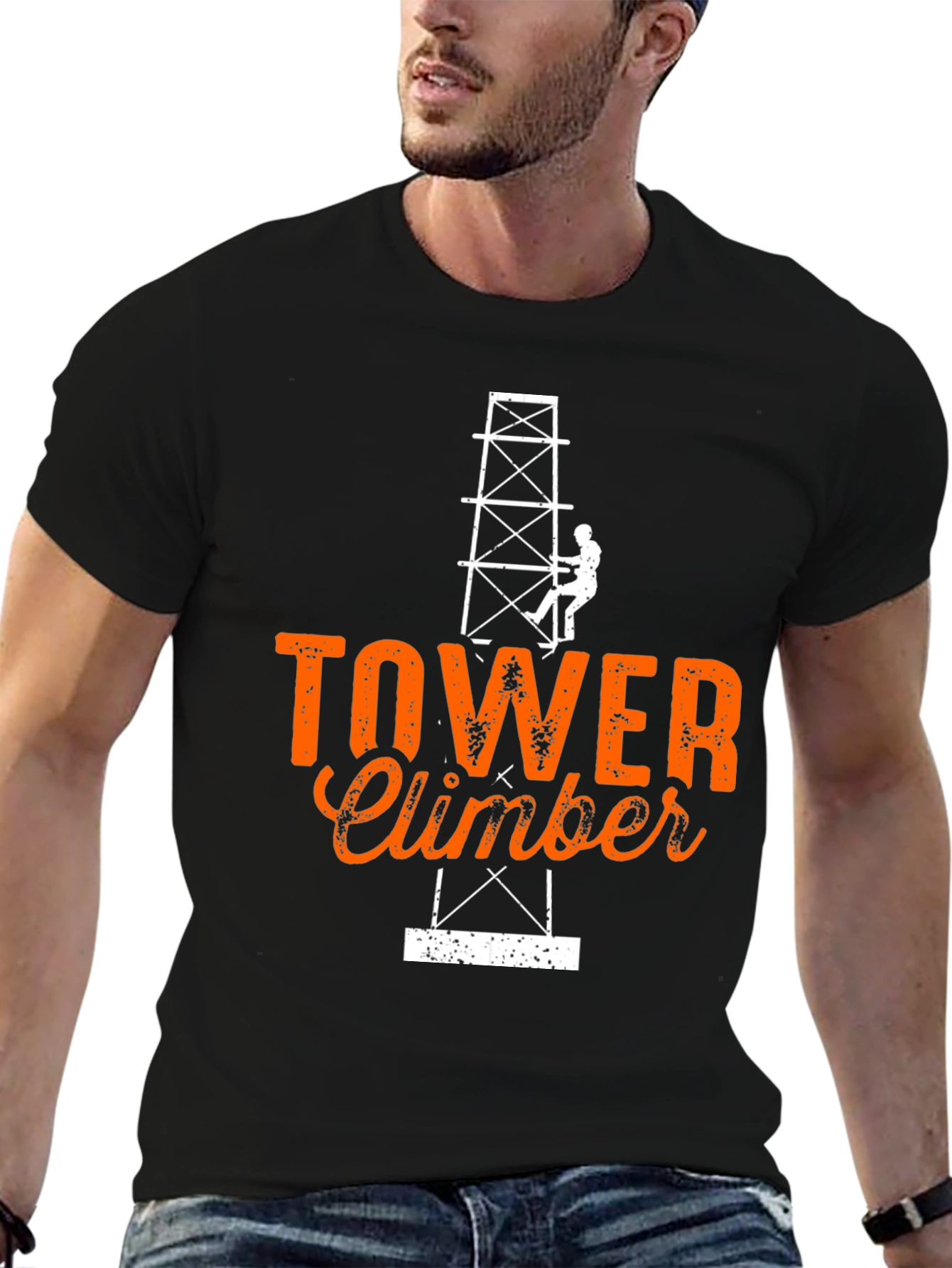 Tower Climber Graphic Tee - Black
