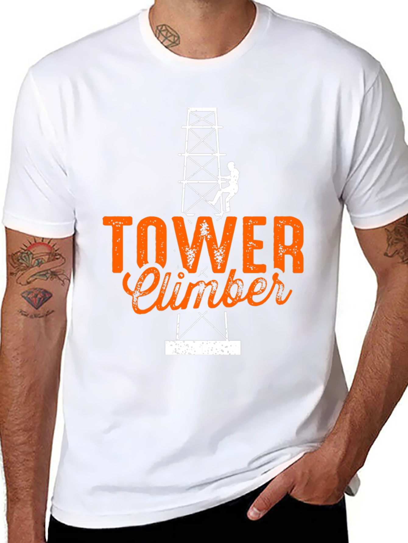 Tower Climber Graphic Tee - Black