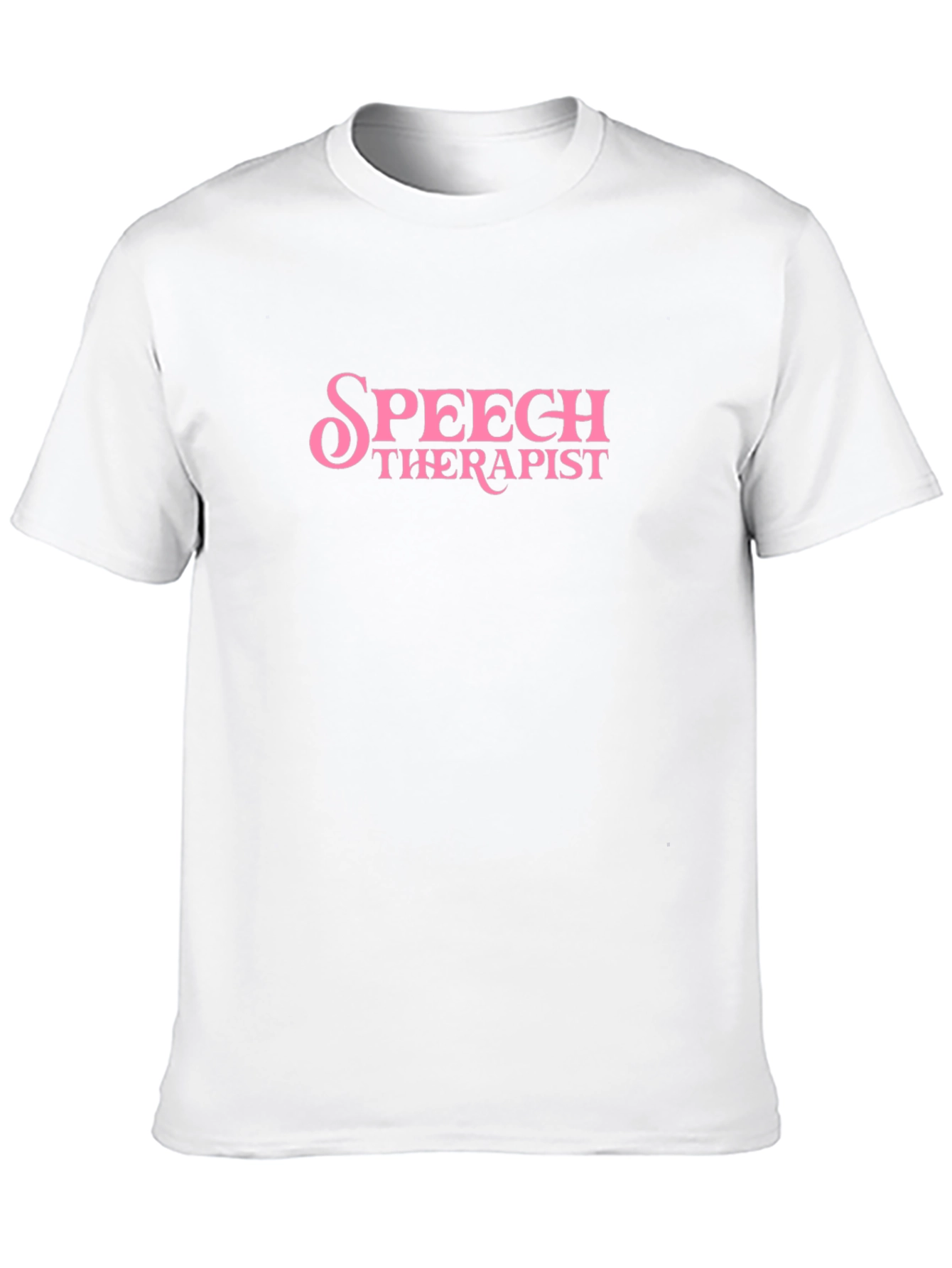 Speech Therapist T-Shirt Pink Text Funny SLP Gift