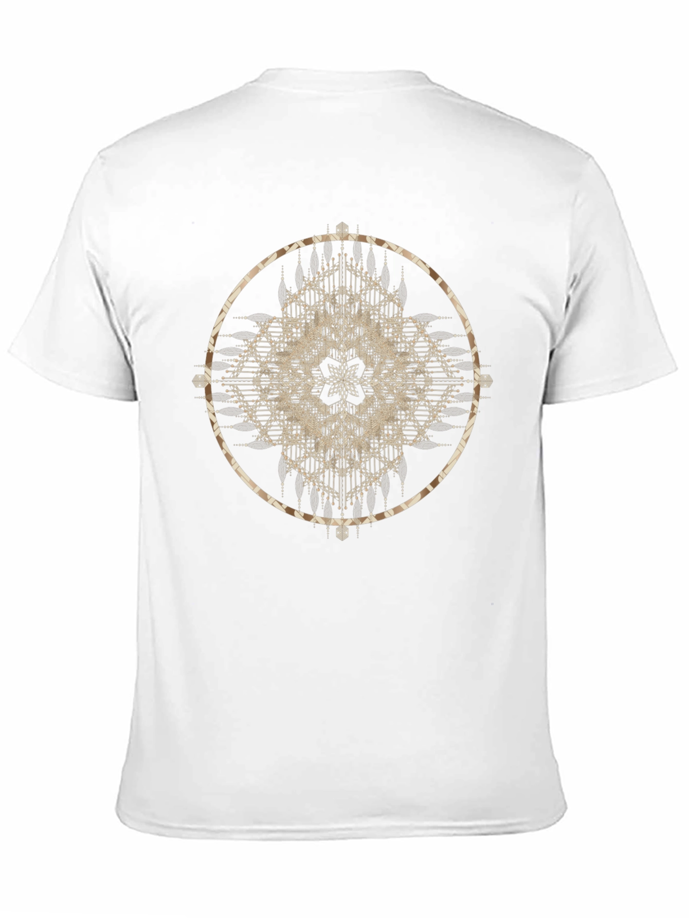 Boho Mandala Graphic Tee - Stylish Round Design T-Shirt