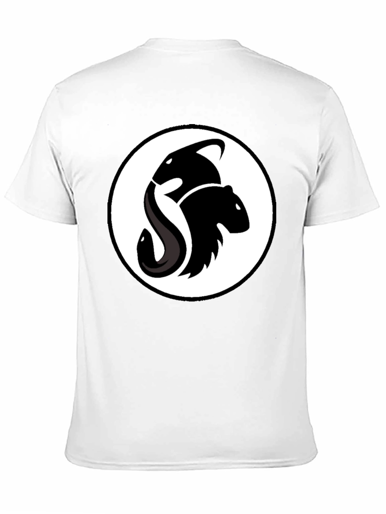 Unique Orca & Beaver Logo Black T-Shirt