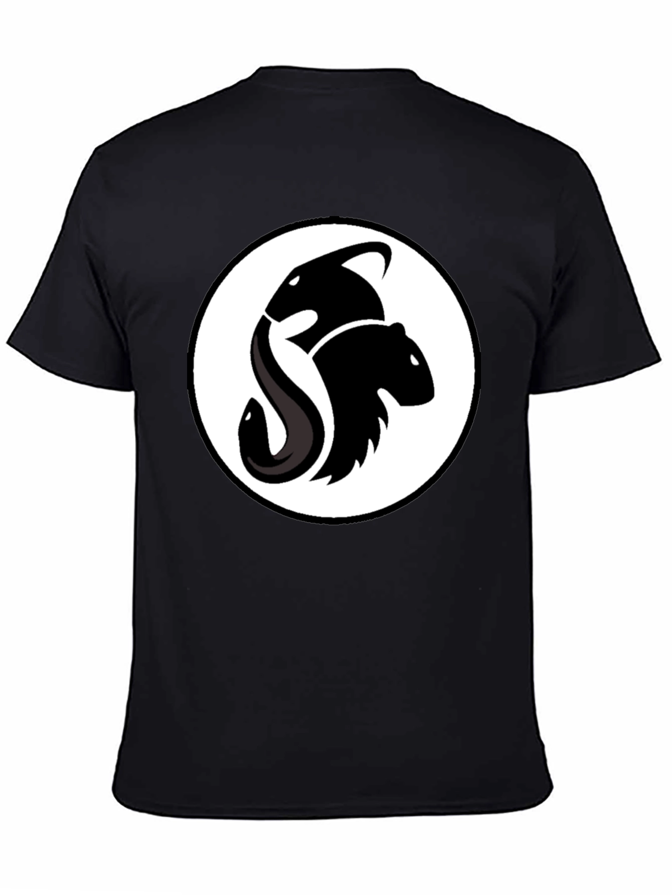 Unique Orca & Beaver Logo Black T-Shirt