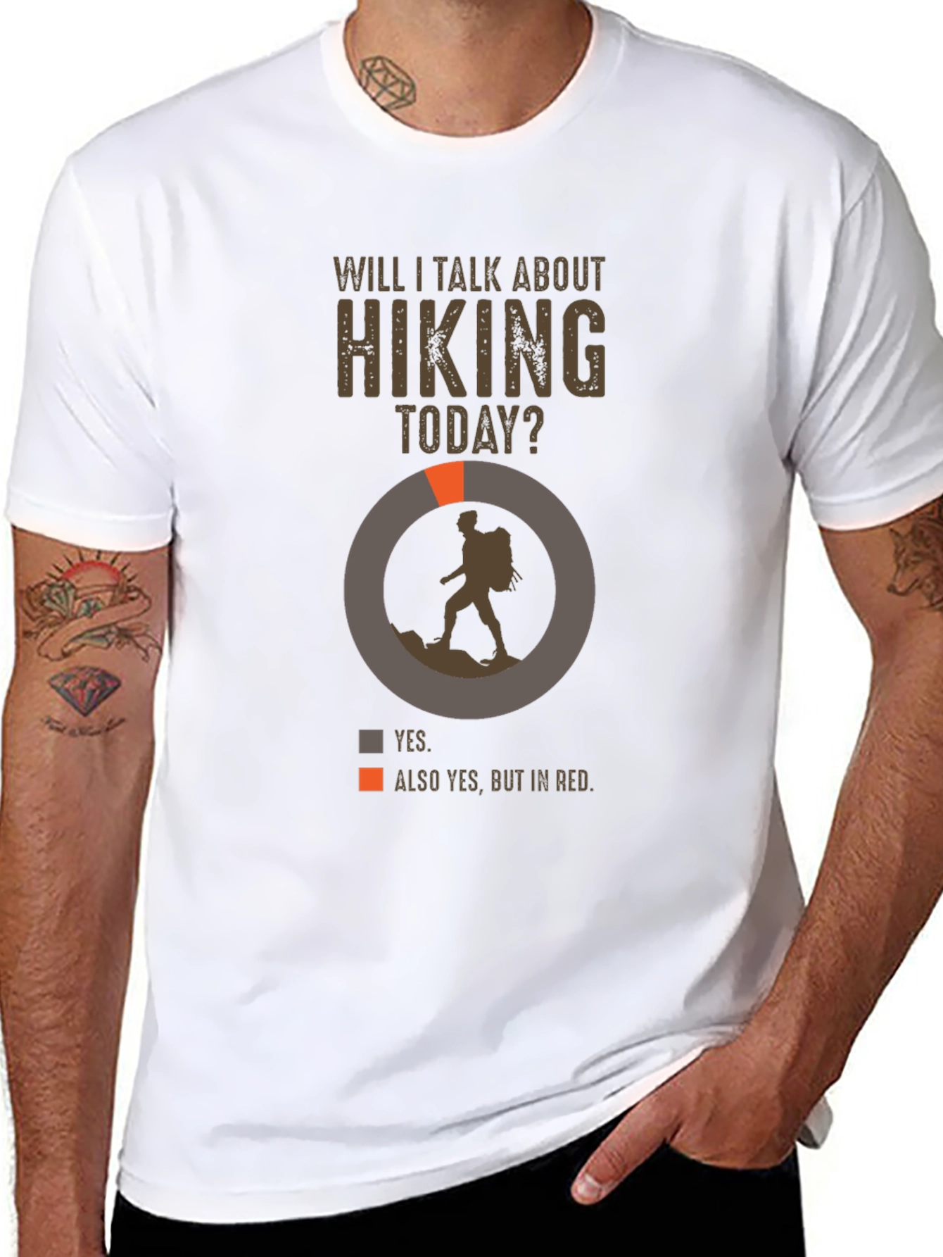Hiking Talk T-Shirt - Yes Always Hiking!