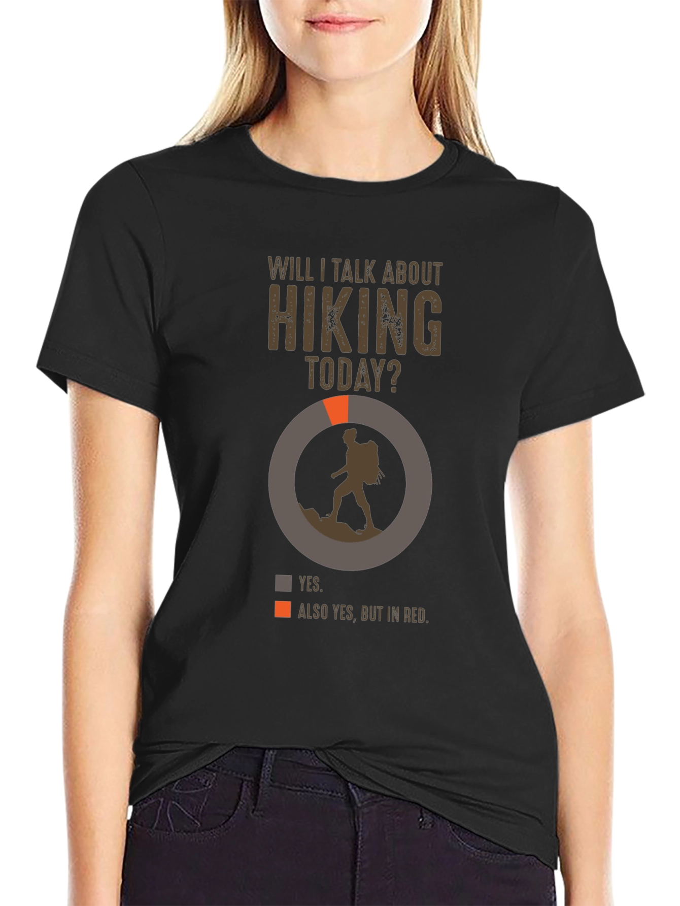 Hiking Talk T-Shirt - Yes Always Hiking!