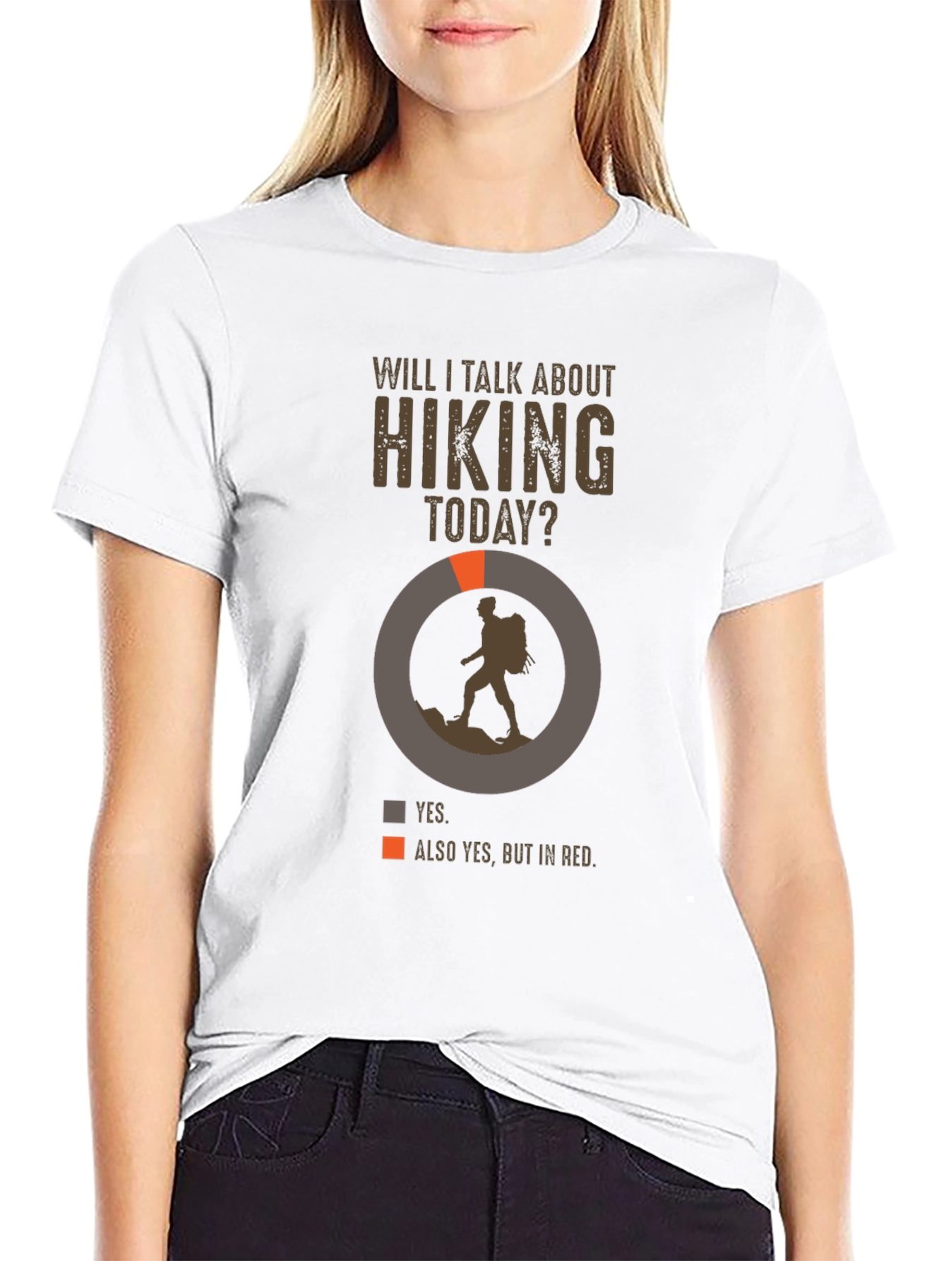Hiking Talk T-Shirt - Yes Always Hiking!