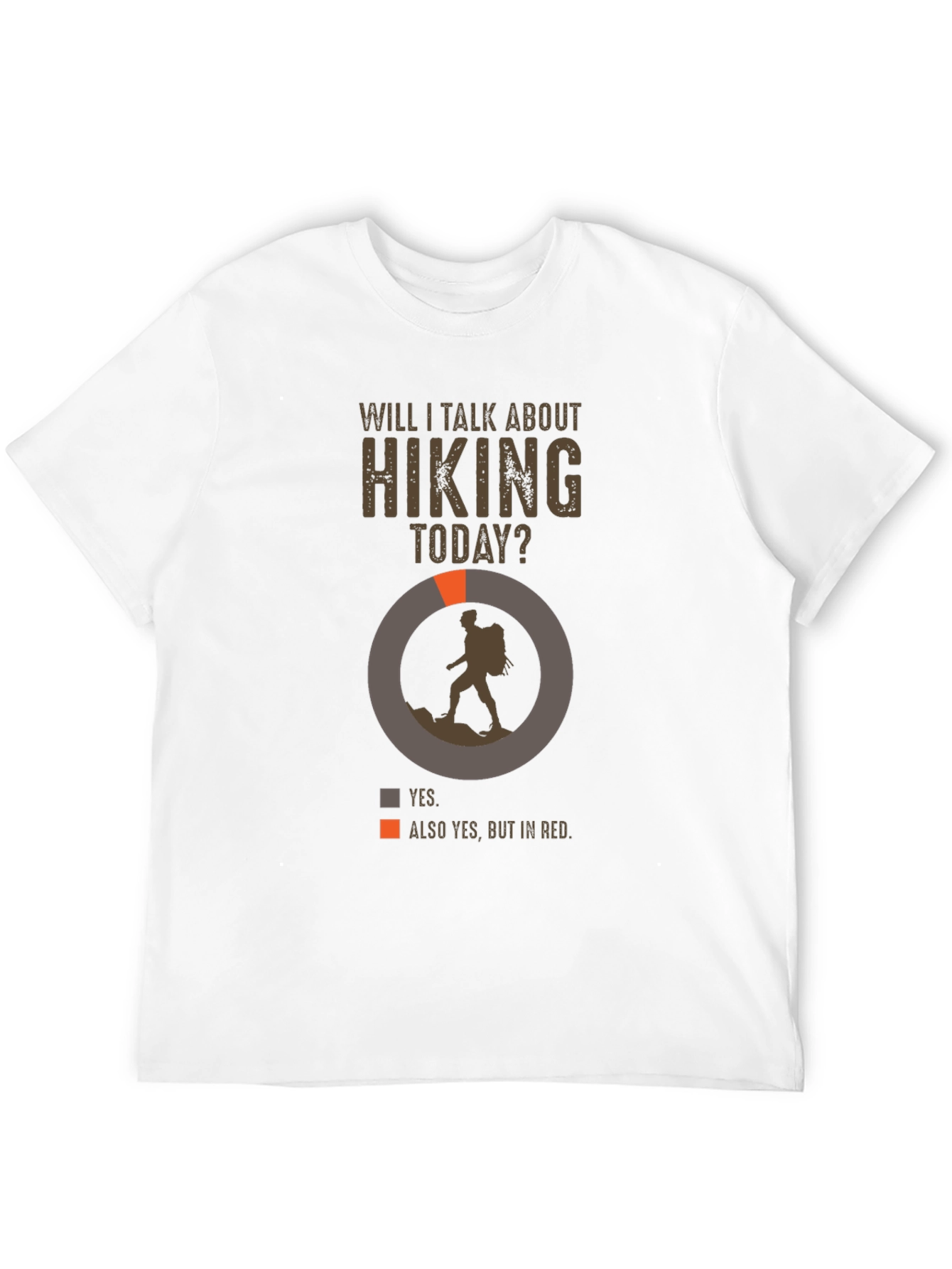 Hiking Talk T-Shirt - Yes Always Hiking!