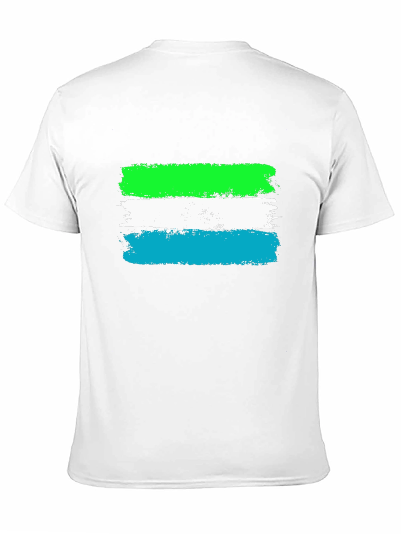 Sierra Leone Flag Brush Stroke T-Shirt