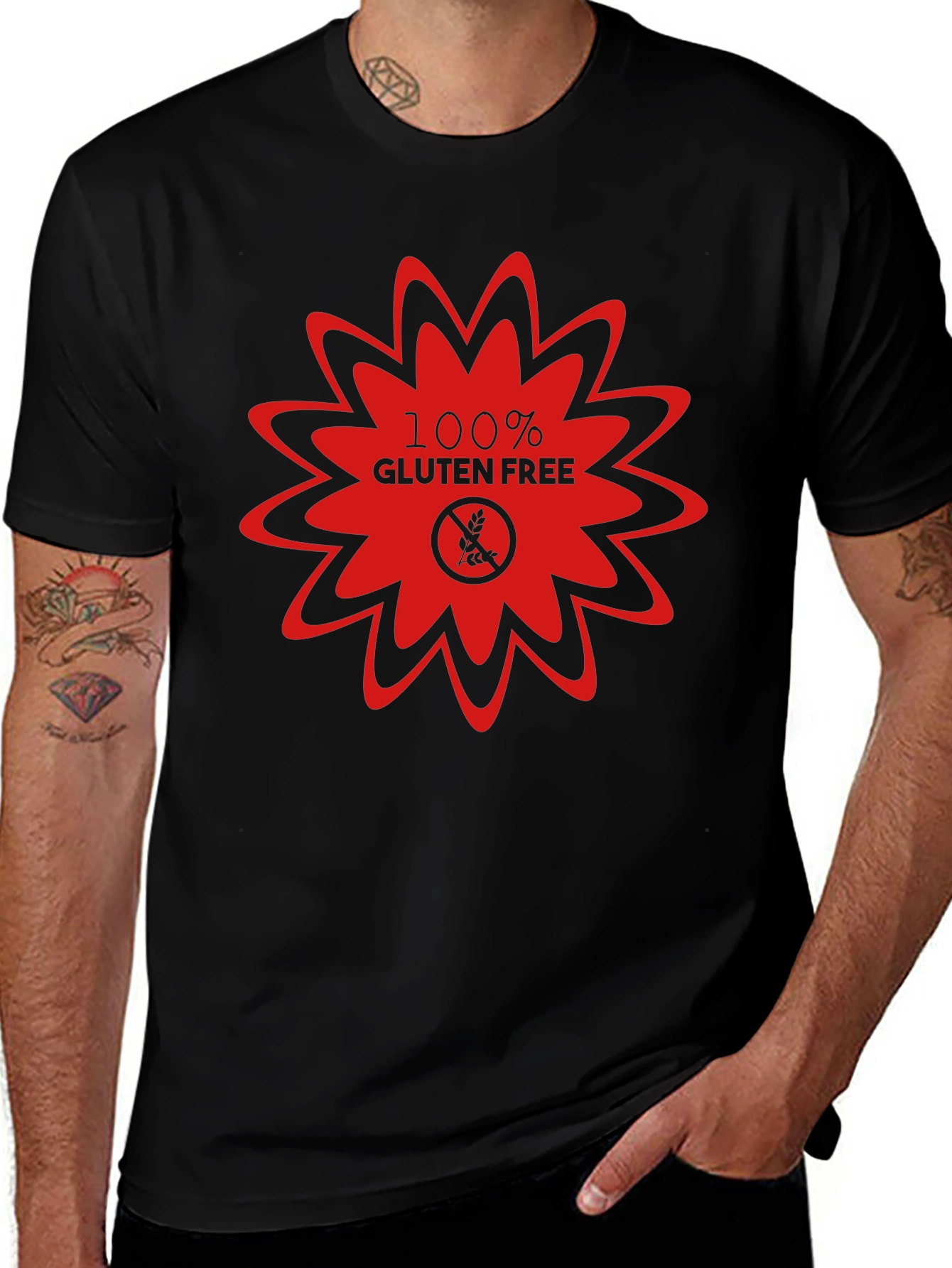 Gluten Free Black T-Shirt