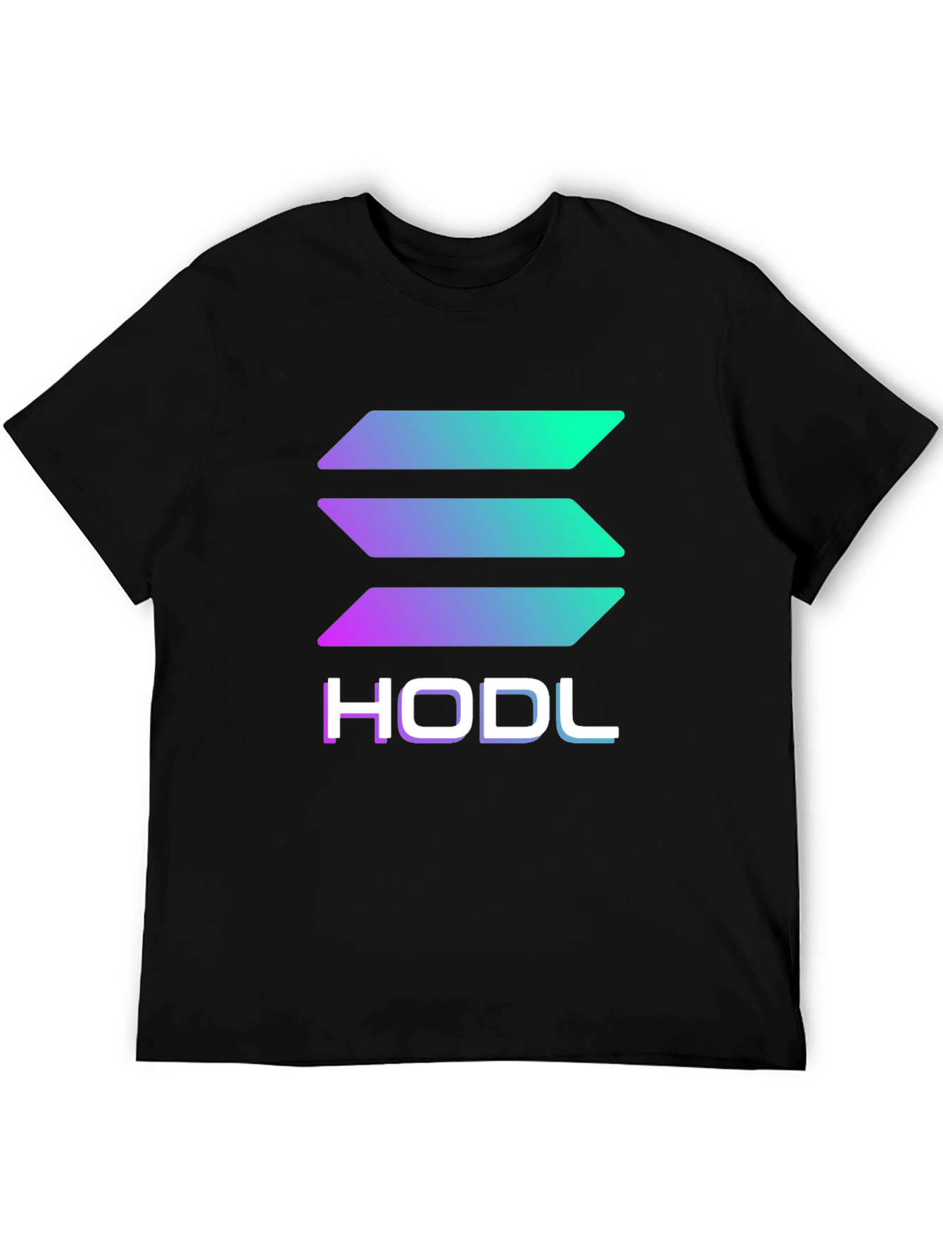 Solana HODL Crypto T-Shirt - Black