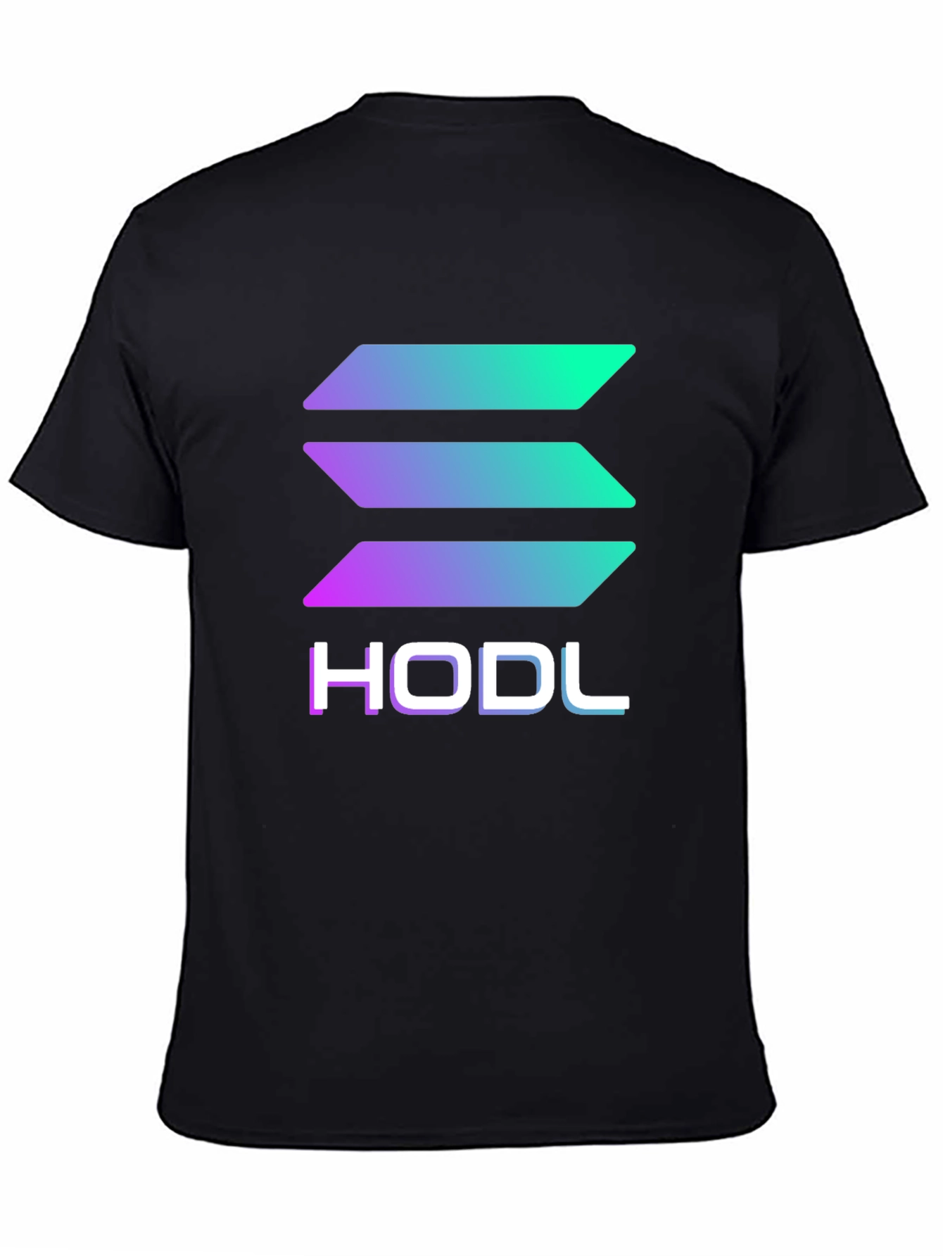 Solana HODL Crypto T-Shirt - Black