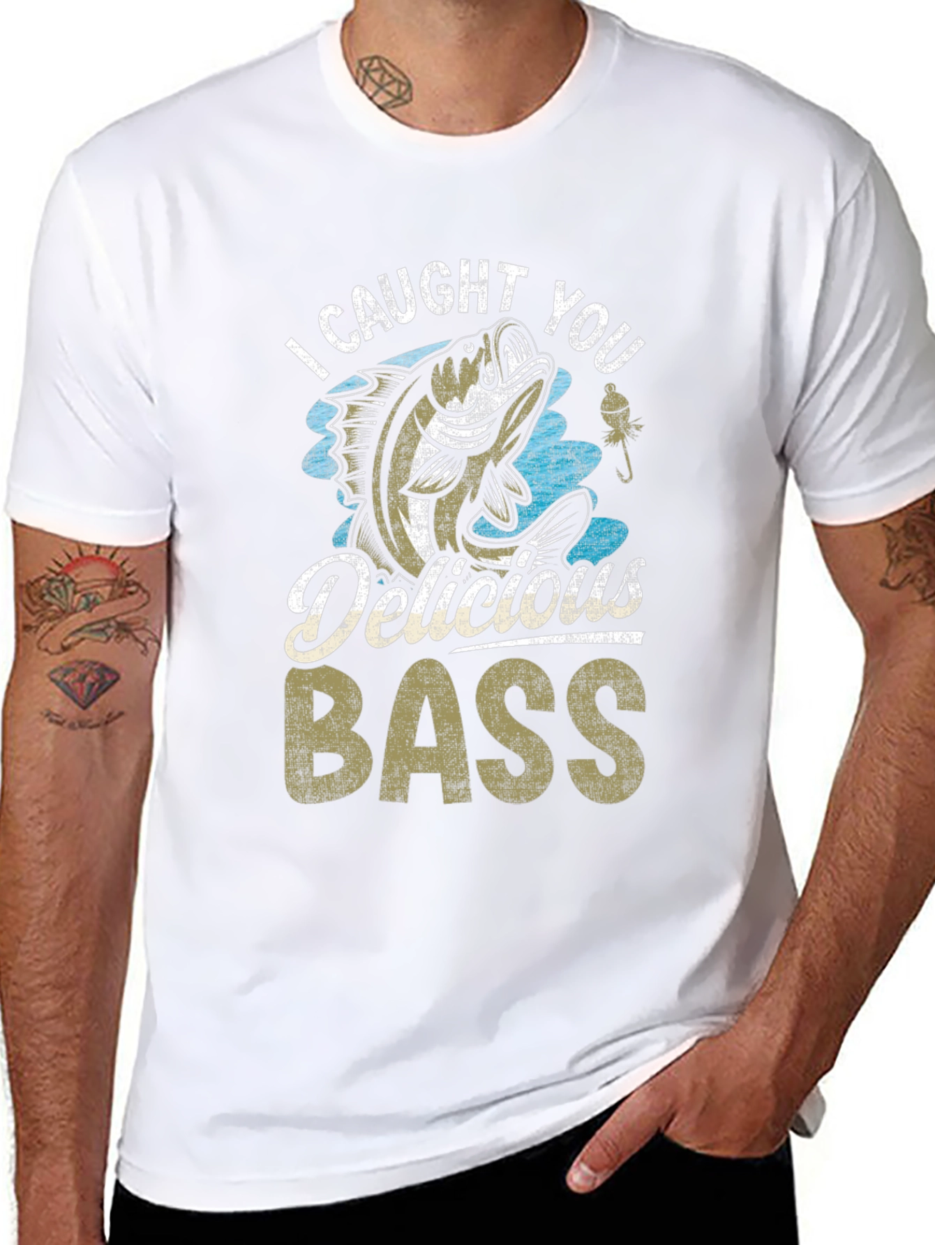 I Caught You Delicious Bass Fishing T-Shirt