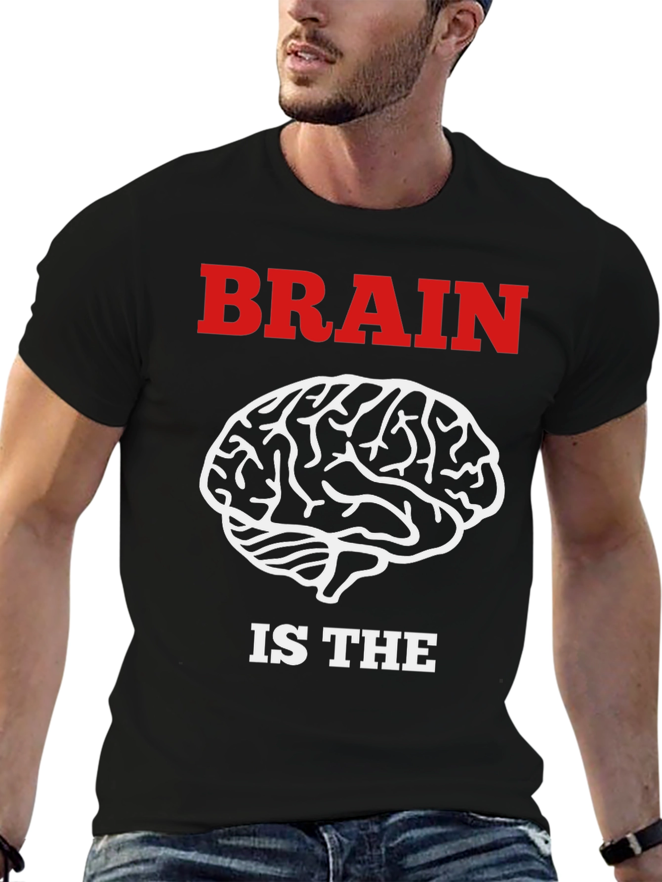 Brain Is The Muscle T-Shirt - Funny Smart Design