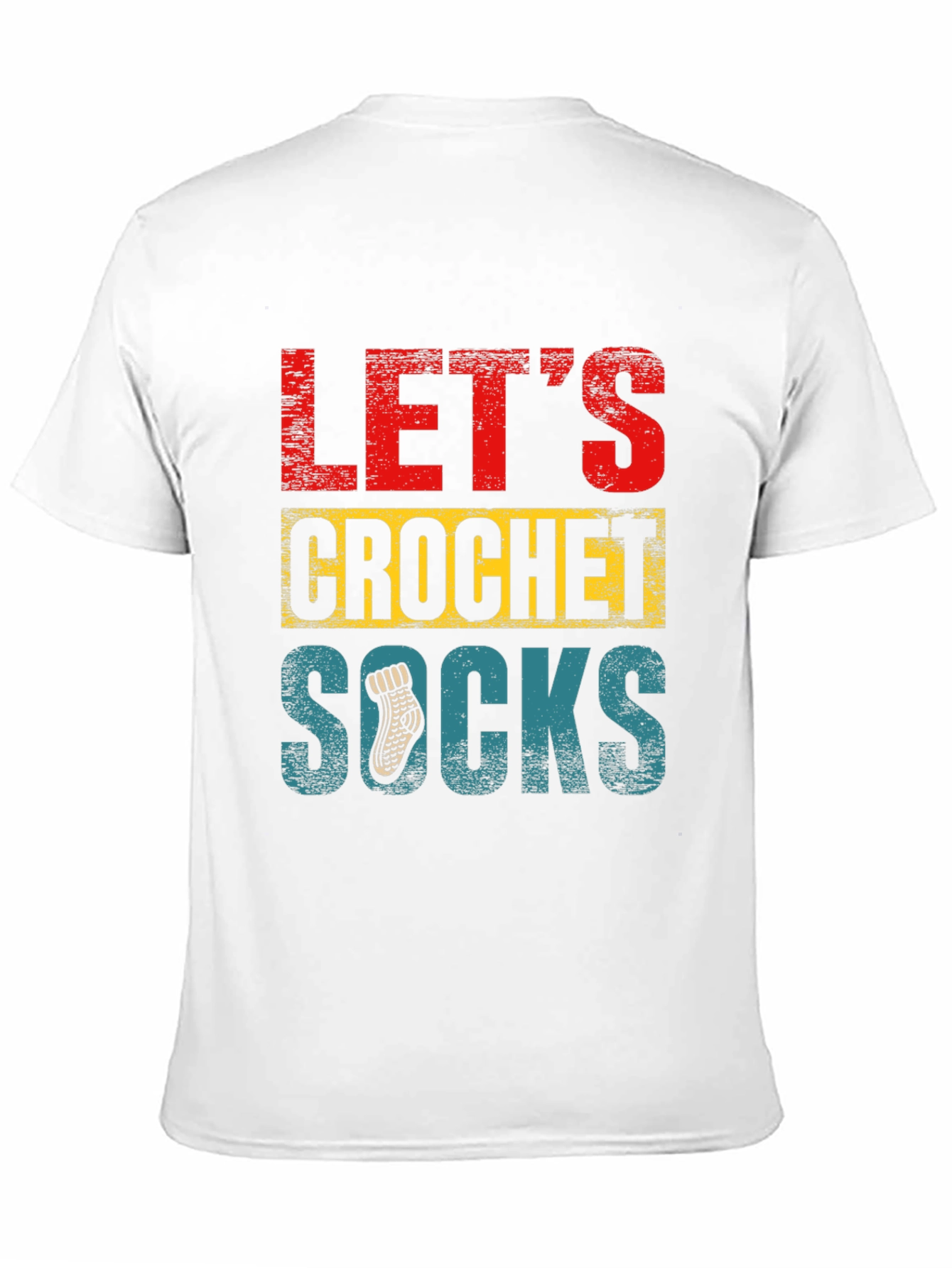 Lets Crochet Socks T-Shirt - Novelty Apparel