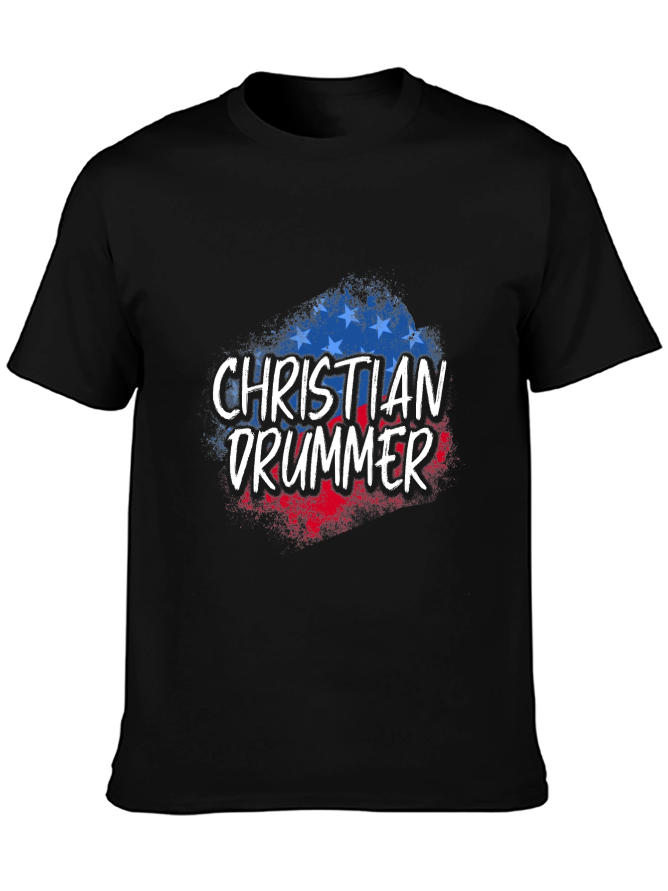Christian Drummer Patriotic T-Shirt