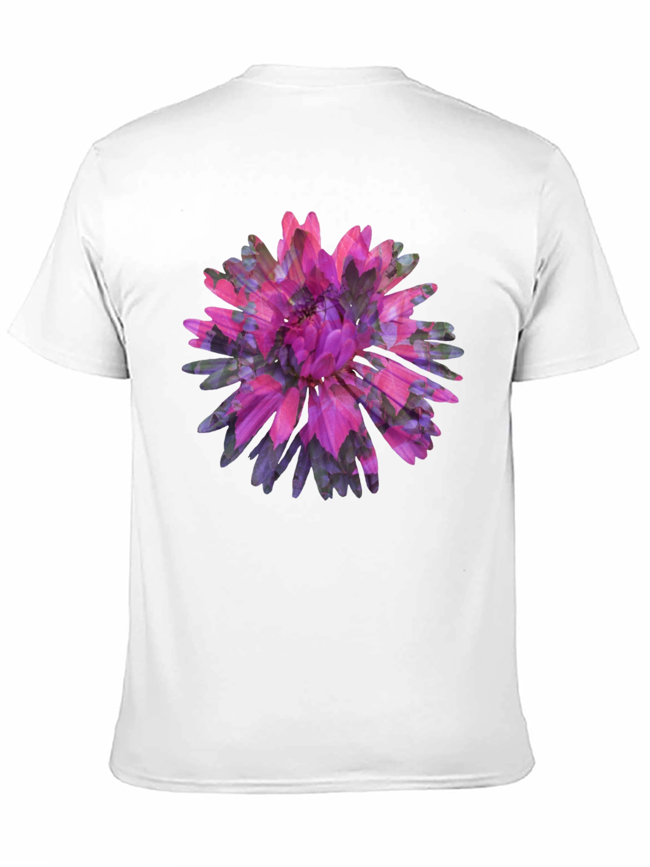 Floral Print Black Tee