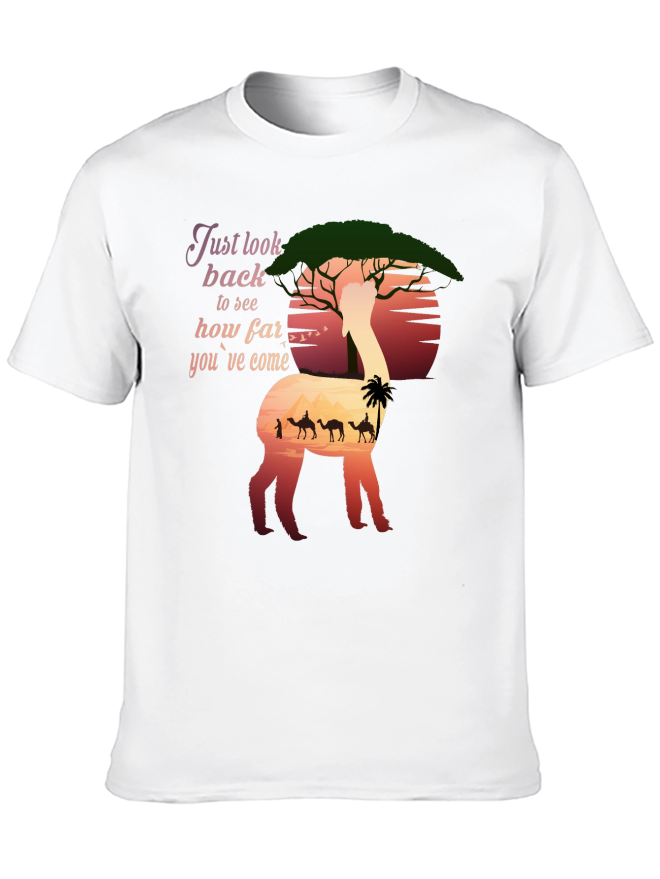 Alpaca Sunset T-Shirt - Desert Caravan Graphic Tee