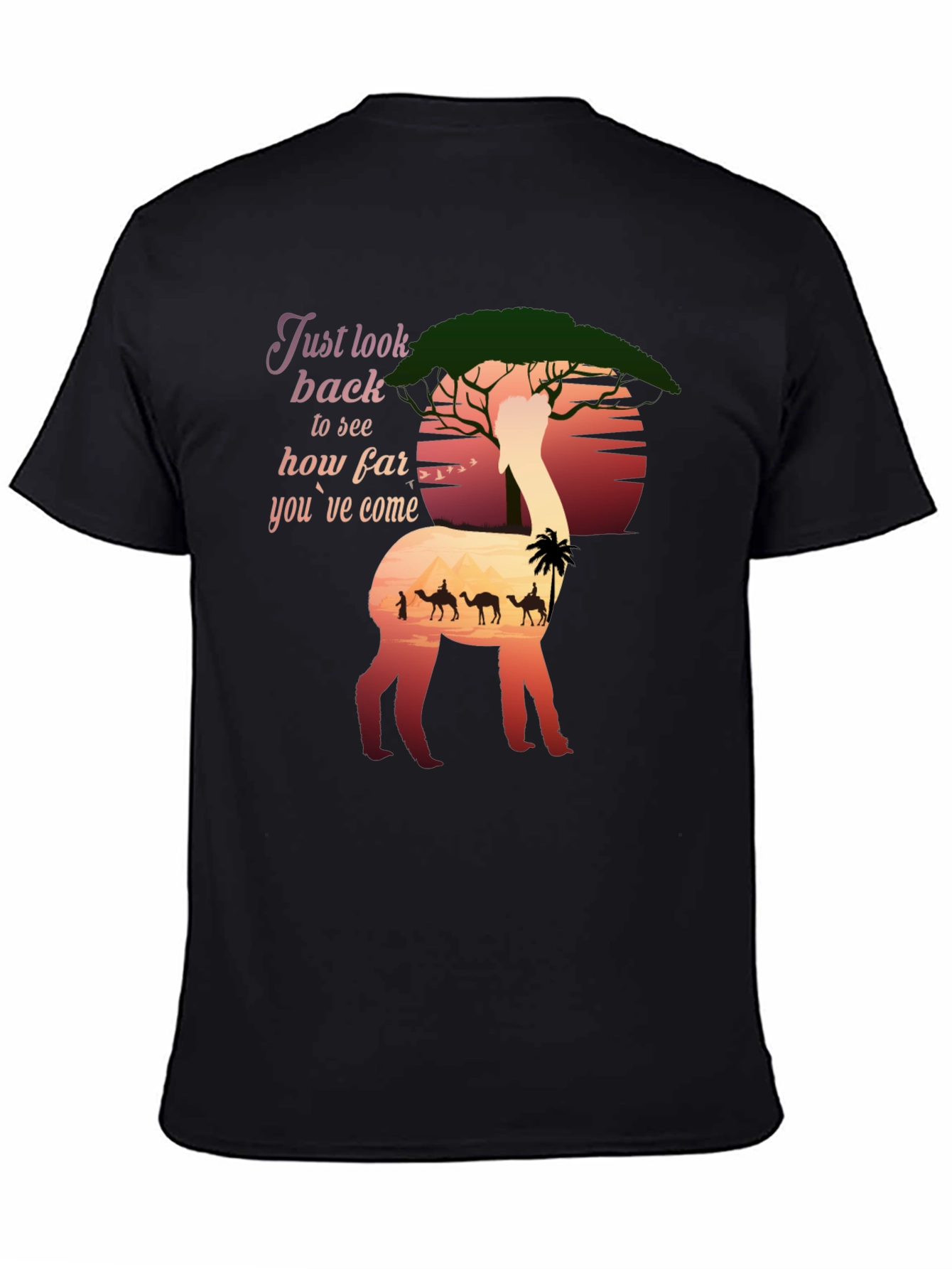 Alpaca Sunset T-Shirt - Desert Caravan Graphic Tee