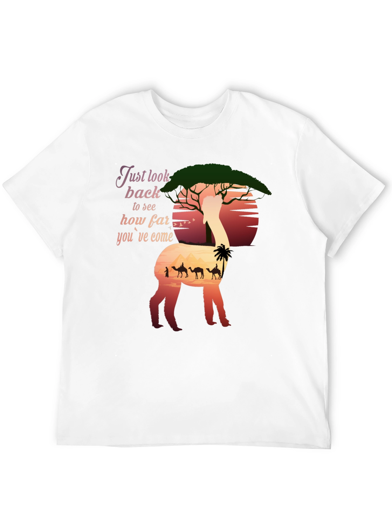 Alpaca Sunset T-Shirt - Desert Caravan Graphic Tee