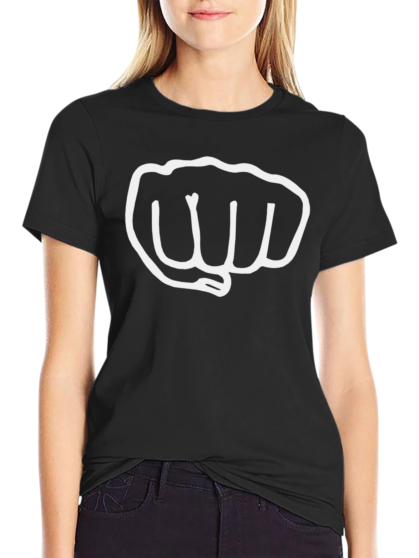 Fist Graphic Black T-Shirt - Bold Style