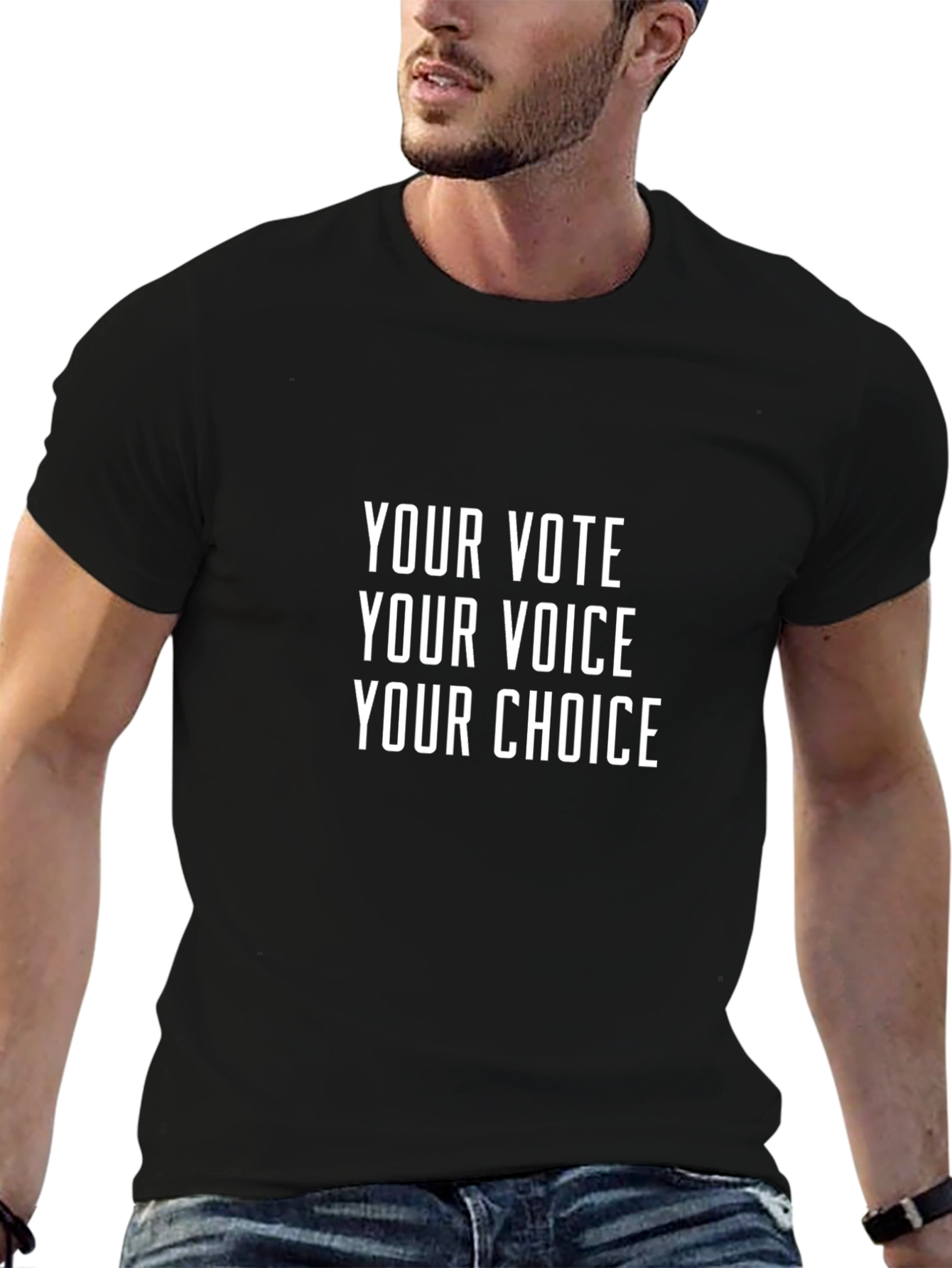 Your Vote Your Voice Your Choice Black T-Shirt