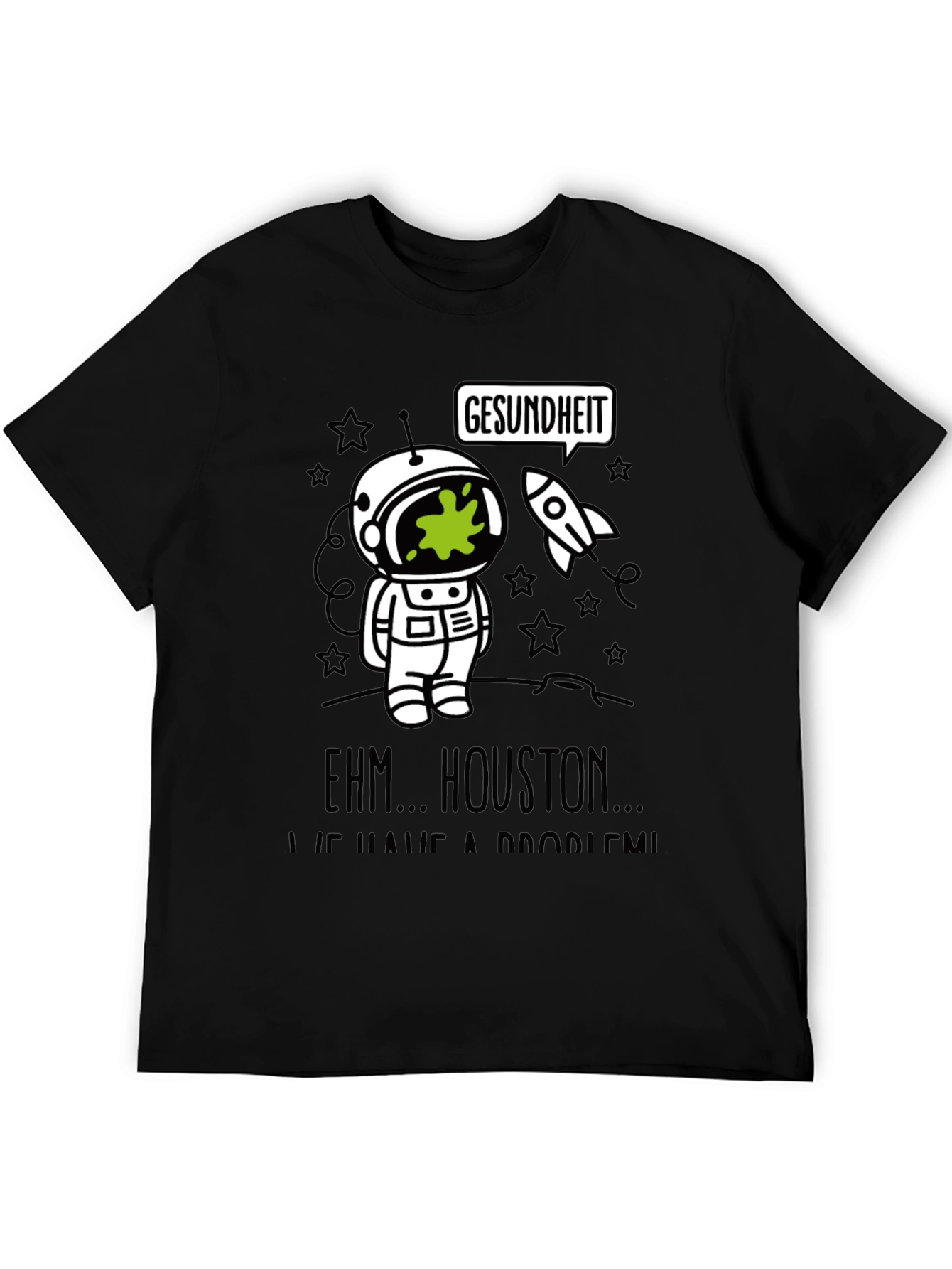 Gesundheit Astronaut Graphic Tee - Funny Space T-Shirt