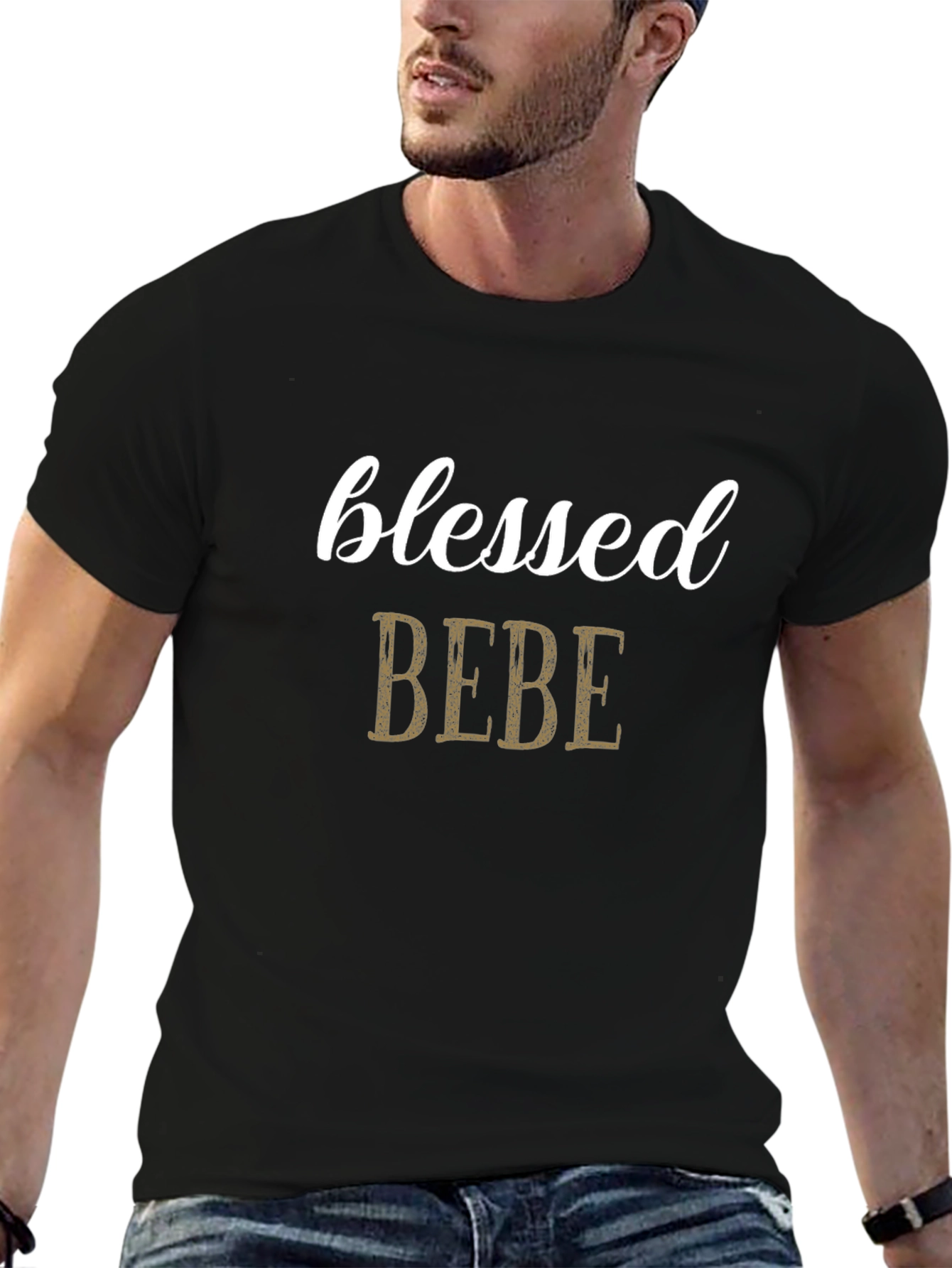 Blessed BEBE Black Graphic Tee