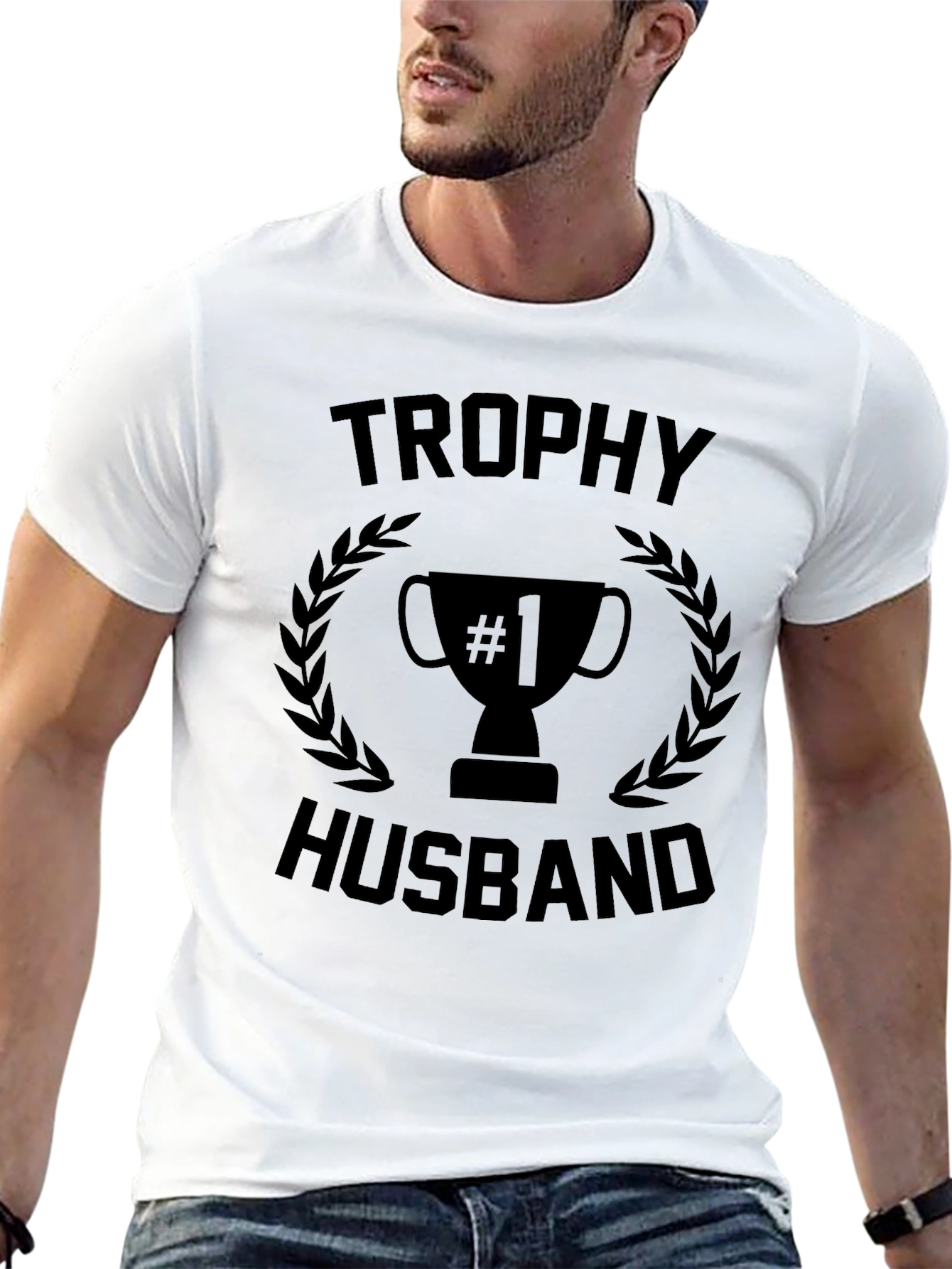 Trophy Husband T-Shirt: #1 Husband Graphic Tee