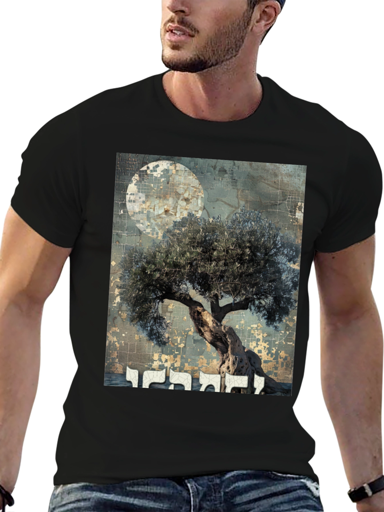 Olive Tree Graphic Tee - Artistic Menswear
