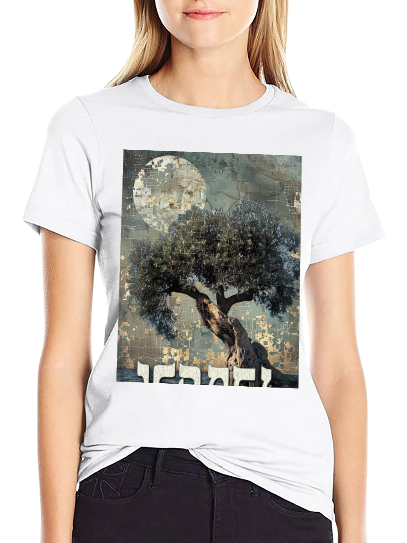 Olive Tree Graphic Tee - Artistic Menswear