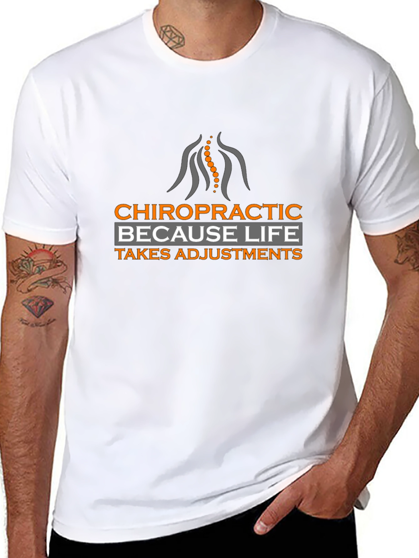 Chiropractic Adjustment Tee - Because Life Takes Adjustments!